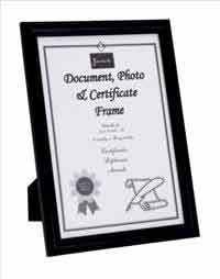 Wooden Document/Photo Frame A4 Black
