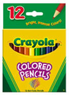 Crayola Half Size Coloured Pencils Pack of 12