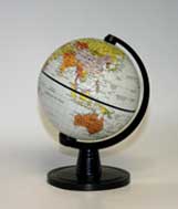 Hemasphere White Ocean Globe