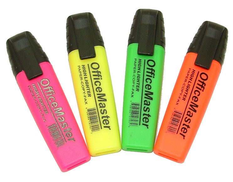 Office Master Highlighter Single Green